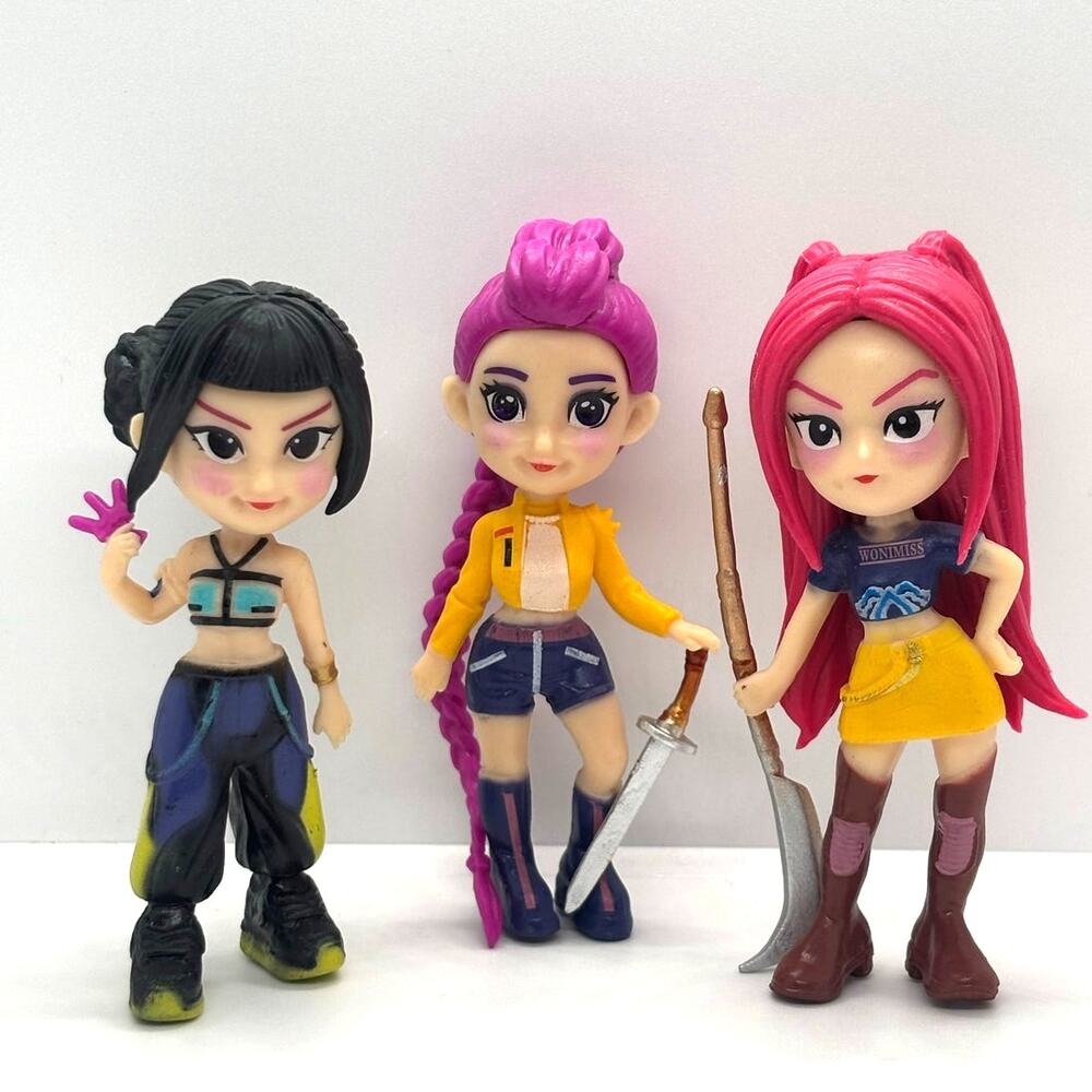 New K-Pop Demon Hunters Set - Mira, Rumi & Zoey Collectible Action Figures
